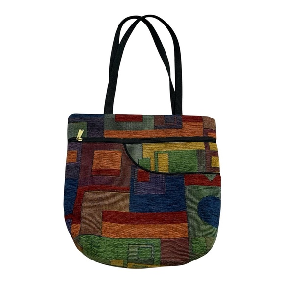 Geometric Multicolor Tote Bag - Picture 1 of 6
